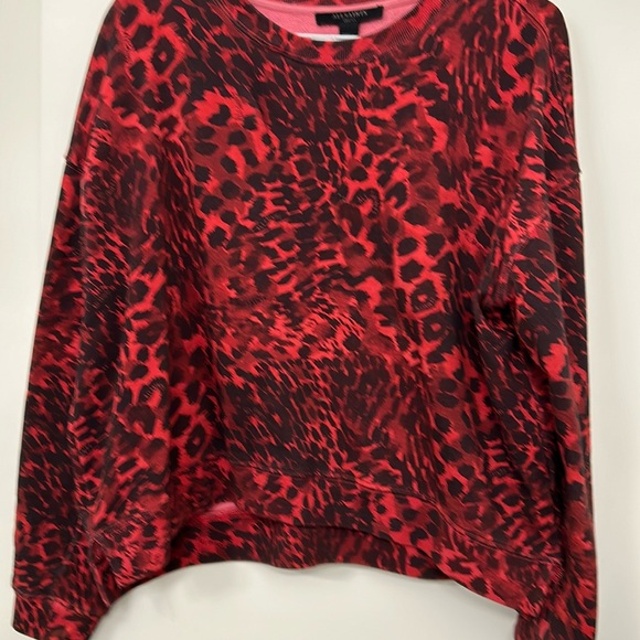 All saints sweatshirt size small, red leopard - Picture 1 of 3